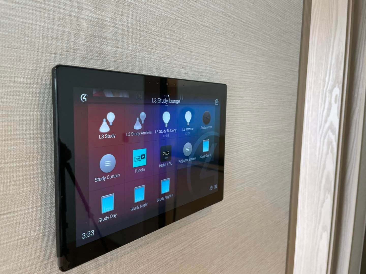 Control4 touch screen