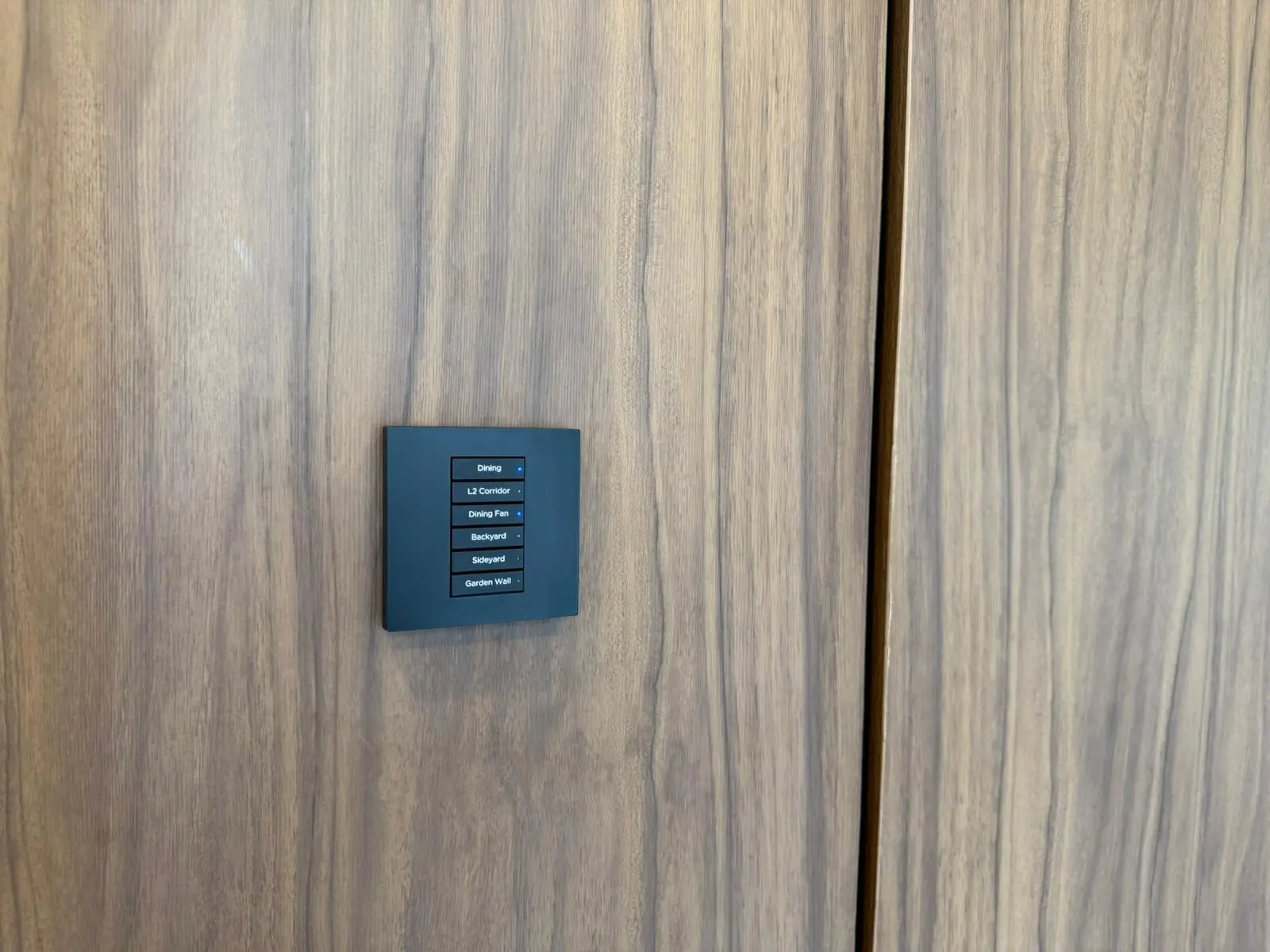 Smart home control keypad installation by HAP in Singapore
