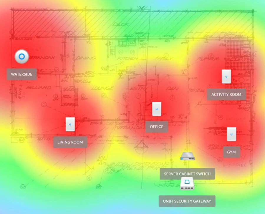 WiFi planning and access point heatmap