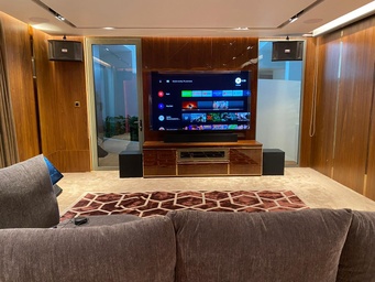 Ceiling speakers for commercial background music system in Singapore