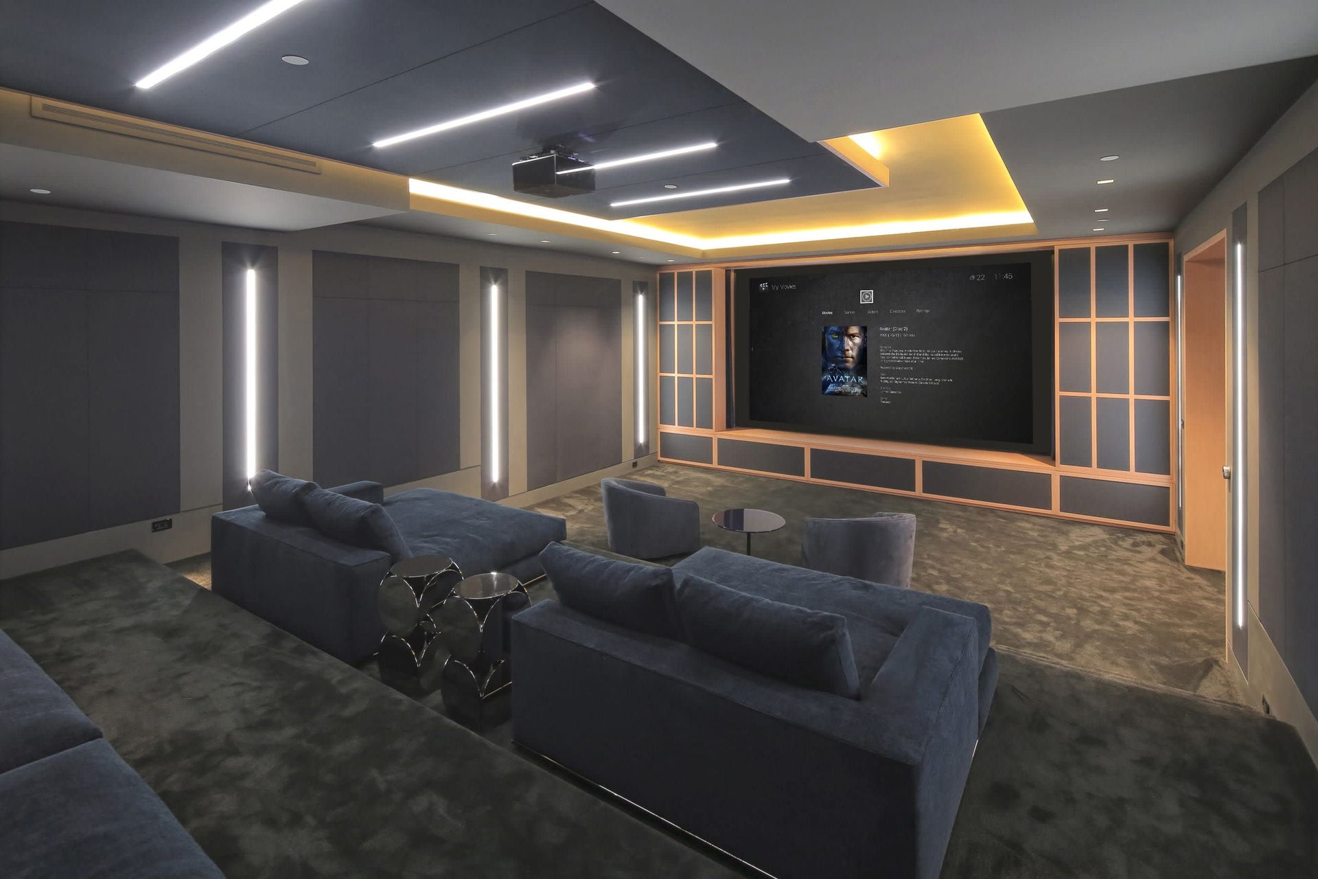 Home theater and AV control integrated with Control4 home automation