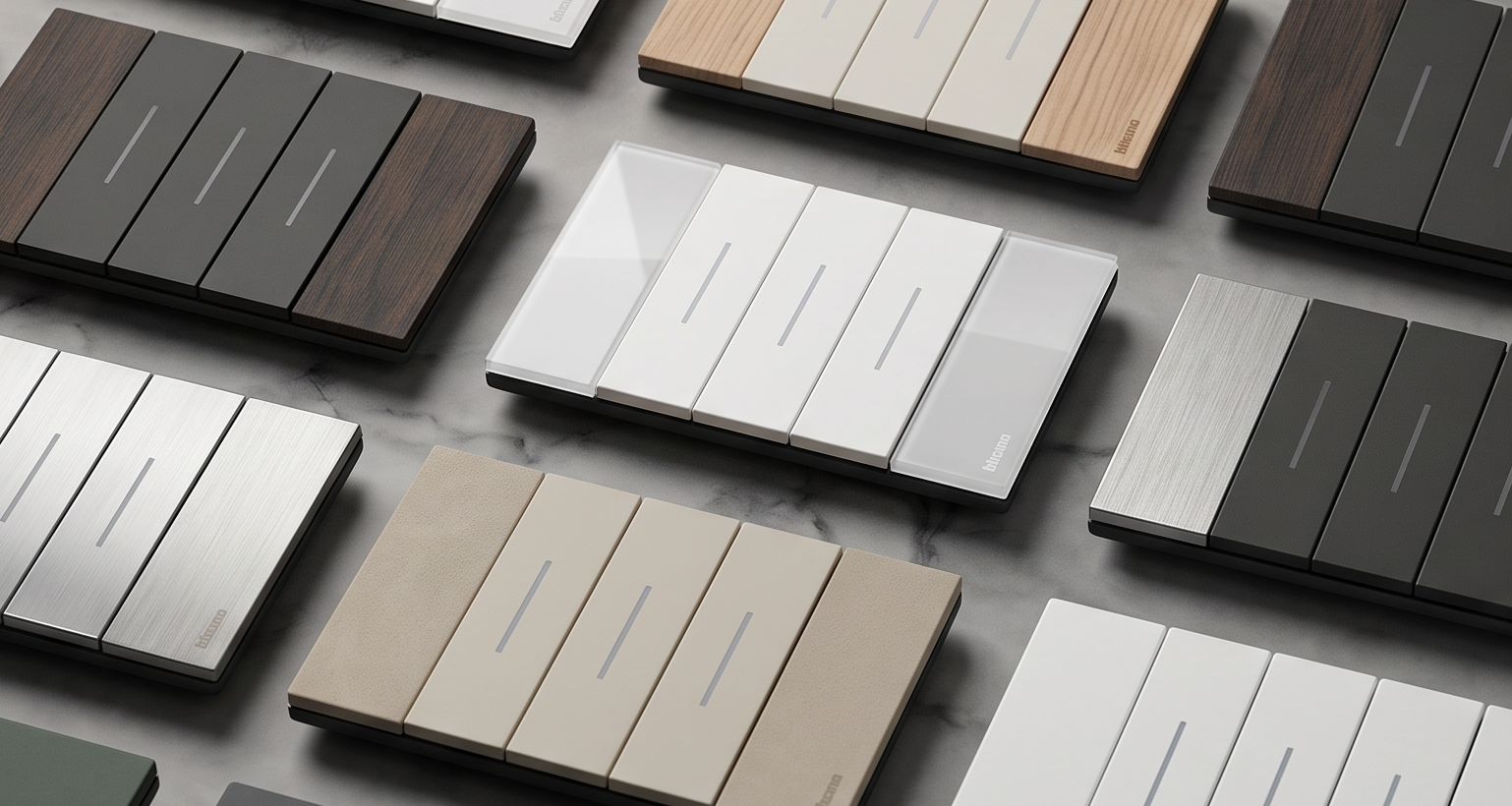 Legrand BTicino LivingNow cover plate finish options