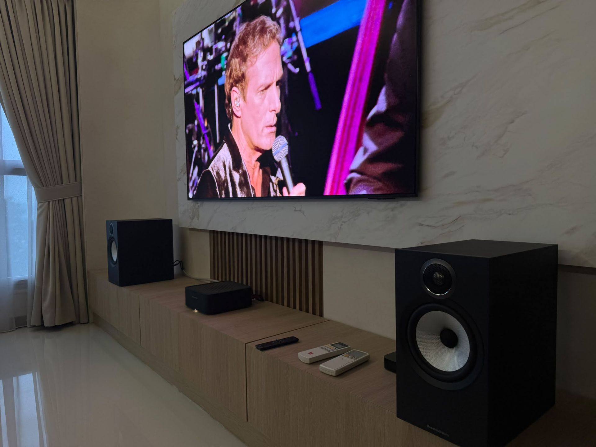 Bowers & Wilkins 606 S3 and Marantz MODEL M1 system at Sumang Walk, Singapore