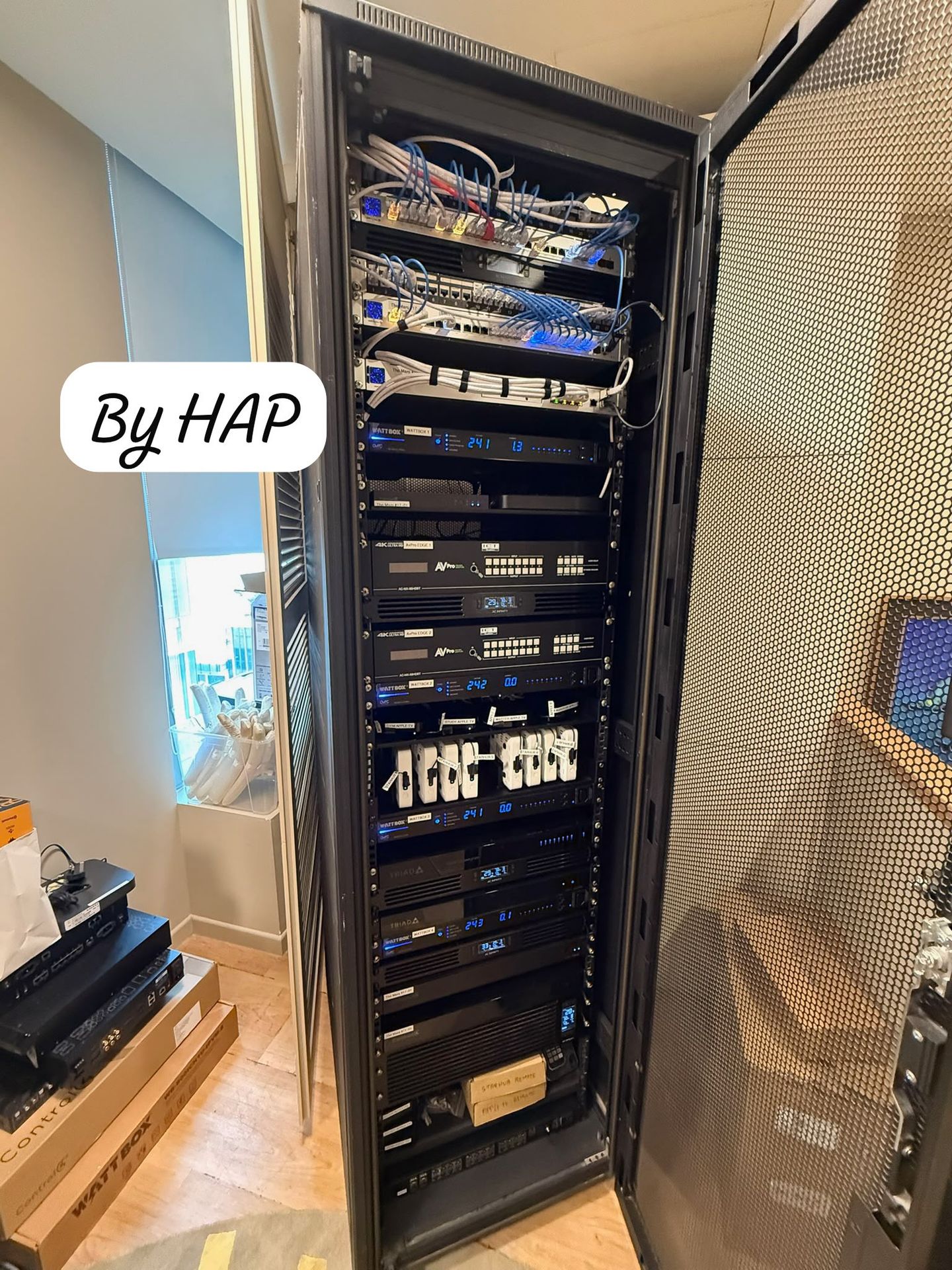 The Marq on Paterson Hill AV Rack Re-engineering by HAP