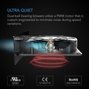 AC Infinity AIRPLATE S2, Home Theater + AV Cabinet Quiet Cooling Blower System AI-APS2