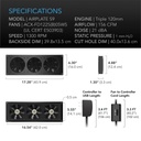 AC Infinity AIRPLATE S9, Home Theater + AV Cabinet Quiet Cooling Fan System AI-APS9