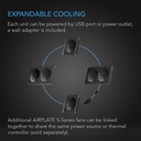 AC Infinity AIRPLATE S2, Home Theater + AV Cabinet Quiet Cooling Blower System 6" AI-APS2
