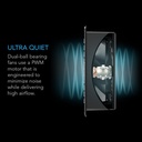 AC Infinity AIRFRAME T7 Black, AV Equipment Closet + Room Fan System 17", Intake AC-AFT7-BN