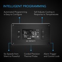 AC Infinity AIRPLATE T8 White, Home Theater + AV Quiet Cabinet Cooling Dual-Fan System 6", AI-APT8