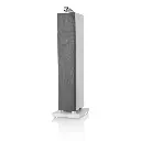 B&W - 702 S3 - Satin White Front Angle with Grille 1x1.webp