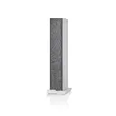 B&W - 704 S3 - Satin White Front Angle with Grille 1x1.webp