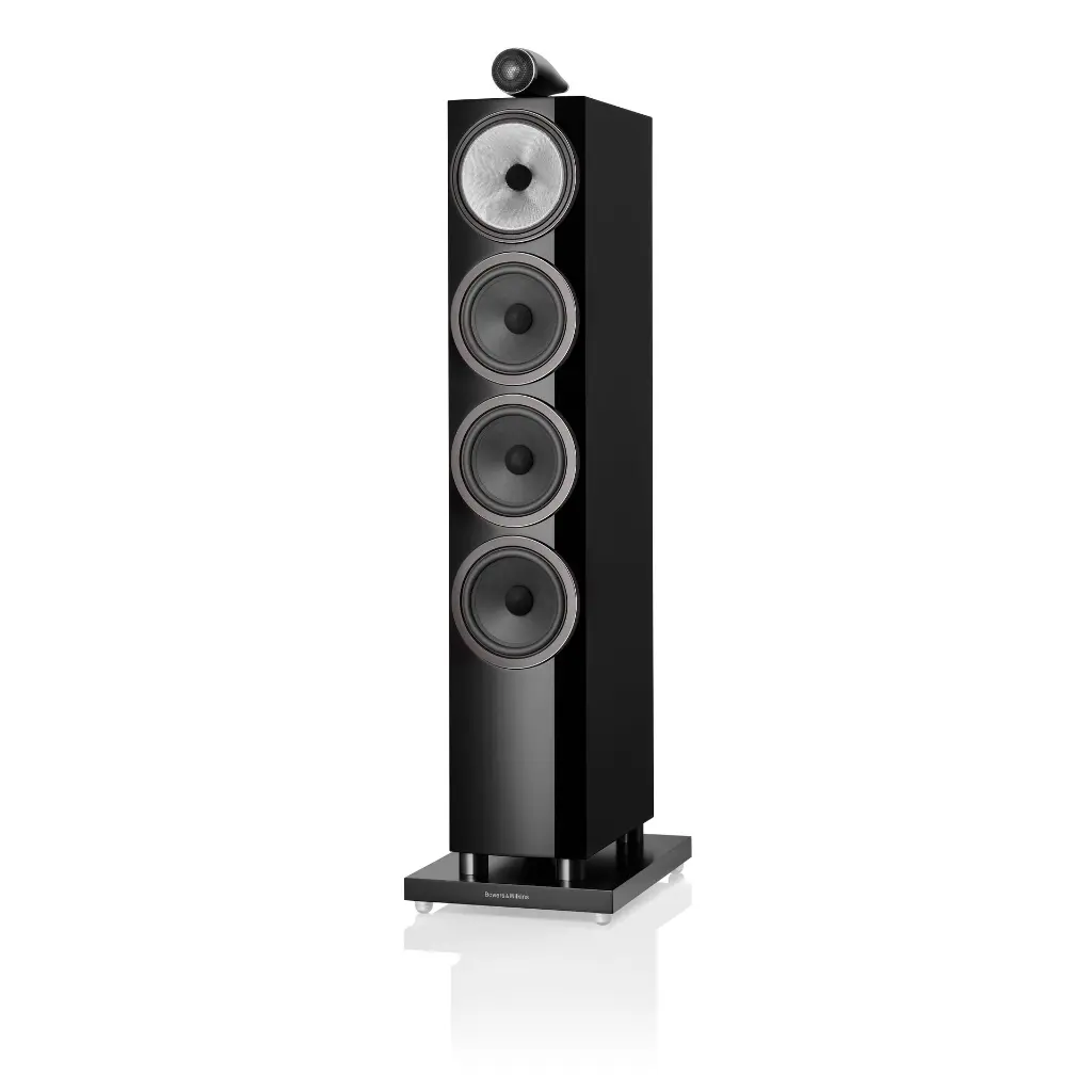 B&W - 702 S3 - Gloss Black Front Angle 1x1.webp