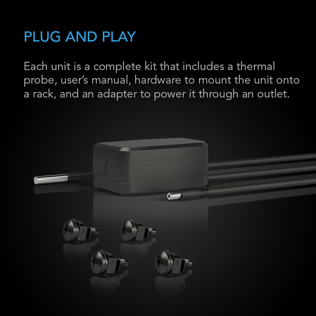 AC Infinity CLOUDPLATE T2, Quiet Rack Cooling Fan System 1U, Top Exhaust, AI-CPT2