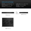 AC Infinity CLOUDPLATE T2, Quiet Rack Cooling Fan System 1U, Top Exhaust, AI-CPT2