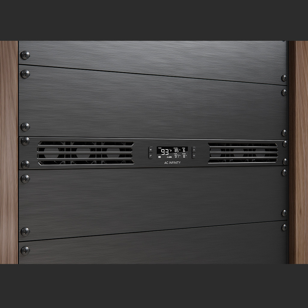 AC Infinity CLOUDPLATE T6, Quiet Rack Cooling Fan System 1U, Front Exhaust, AI-CPT6