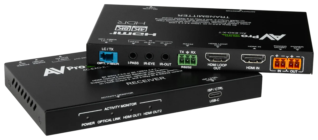 AVPro HDMI Fiber Extender Kit (4K120hz/8K60hz 40Gbps)