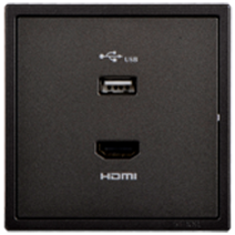 700494 SIMON i7 USB and HDMI Outlet