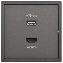 700494 SIMON i7 USB and HDMI Outlet