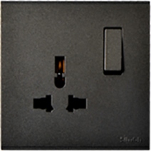 721089 SIMON E6 Multi-Socket w/Switch
