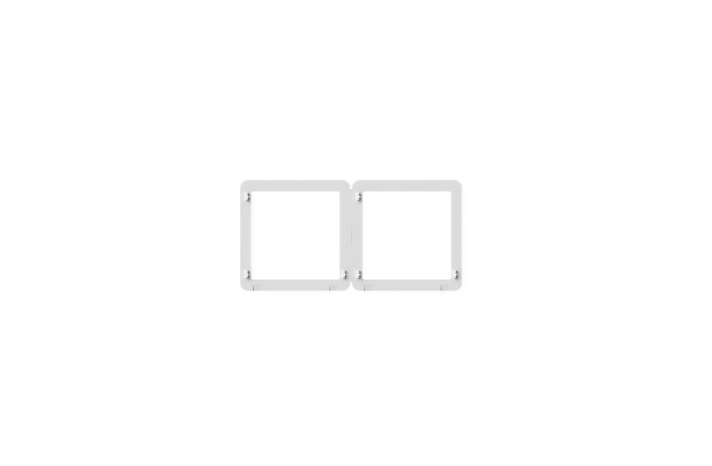 [580620] SIMON M3 Frames (White) (2gang frame)