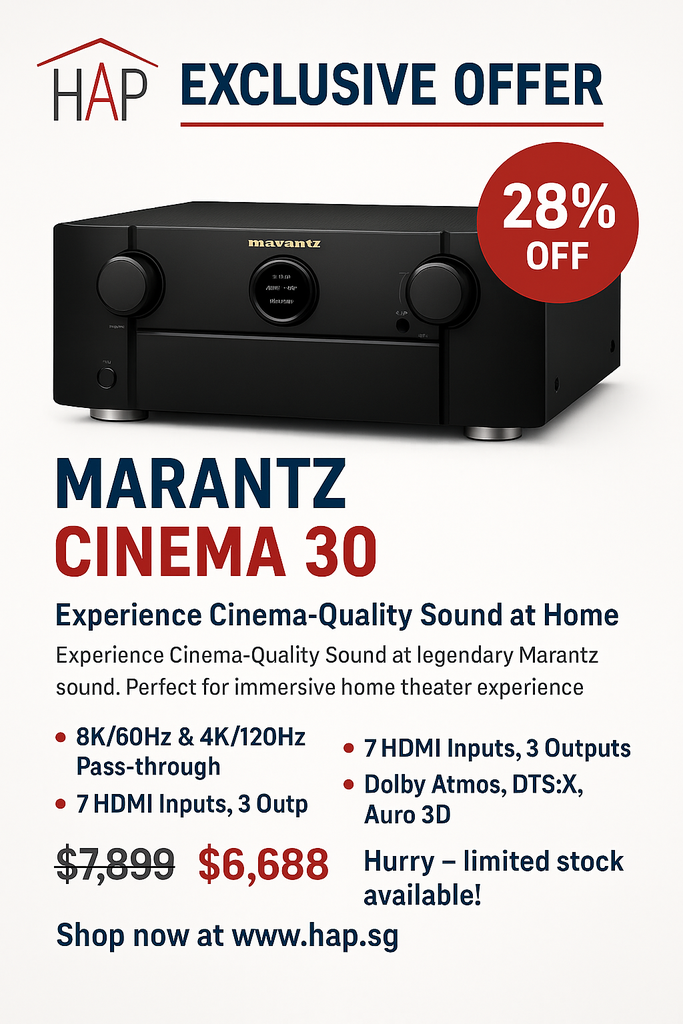 Marantz CINEMA 30 | 11.4 Channel AV Receiver (Black)