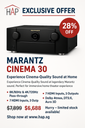Marantz CINEMA 30 | 11.4 Channel AV Receiver (Black)