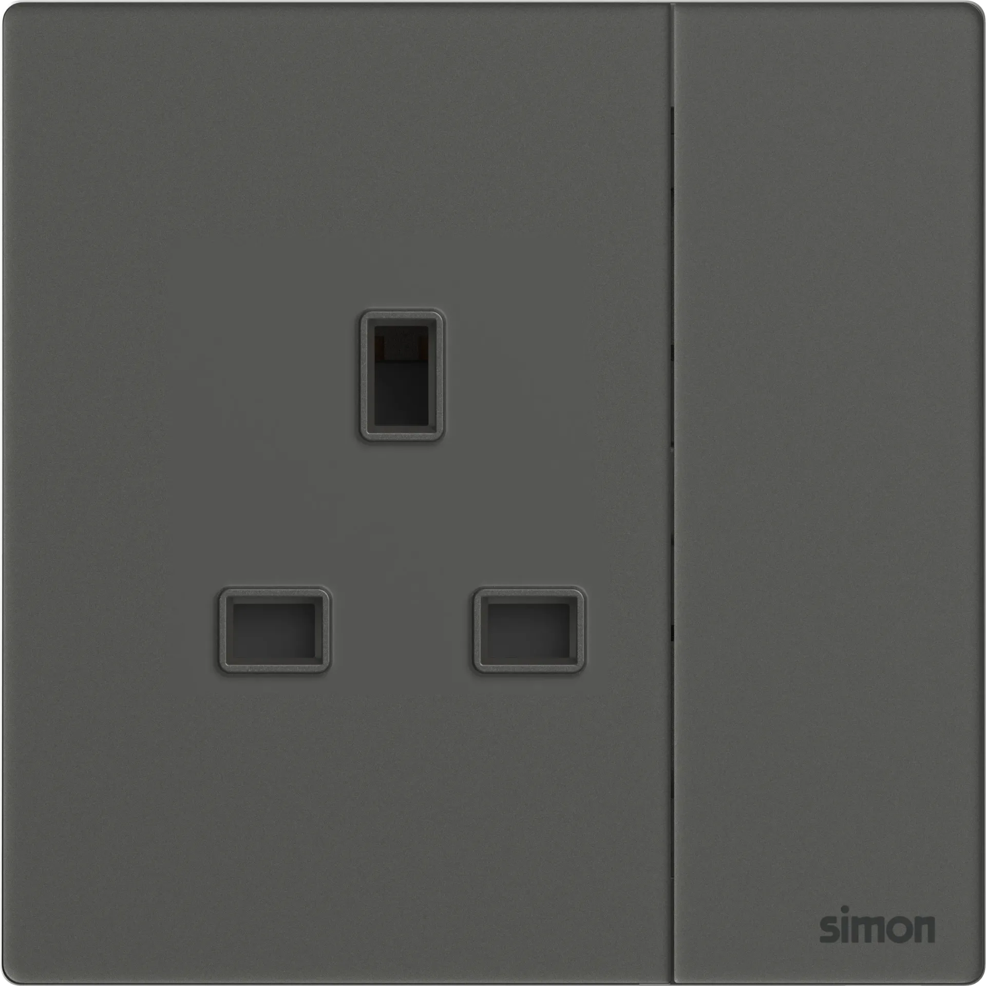 661382G SIMON M7 Gem (Glass) 13A BS Socket w/Switch