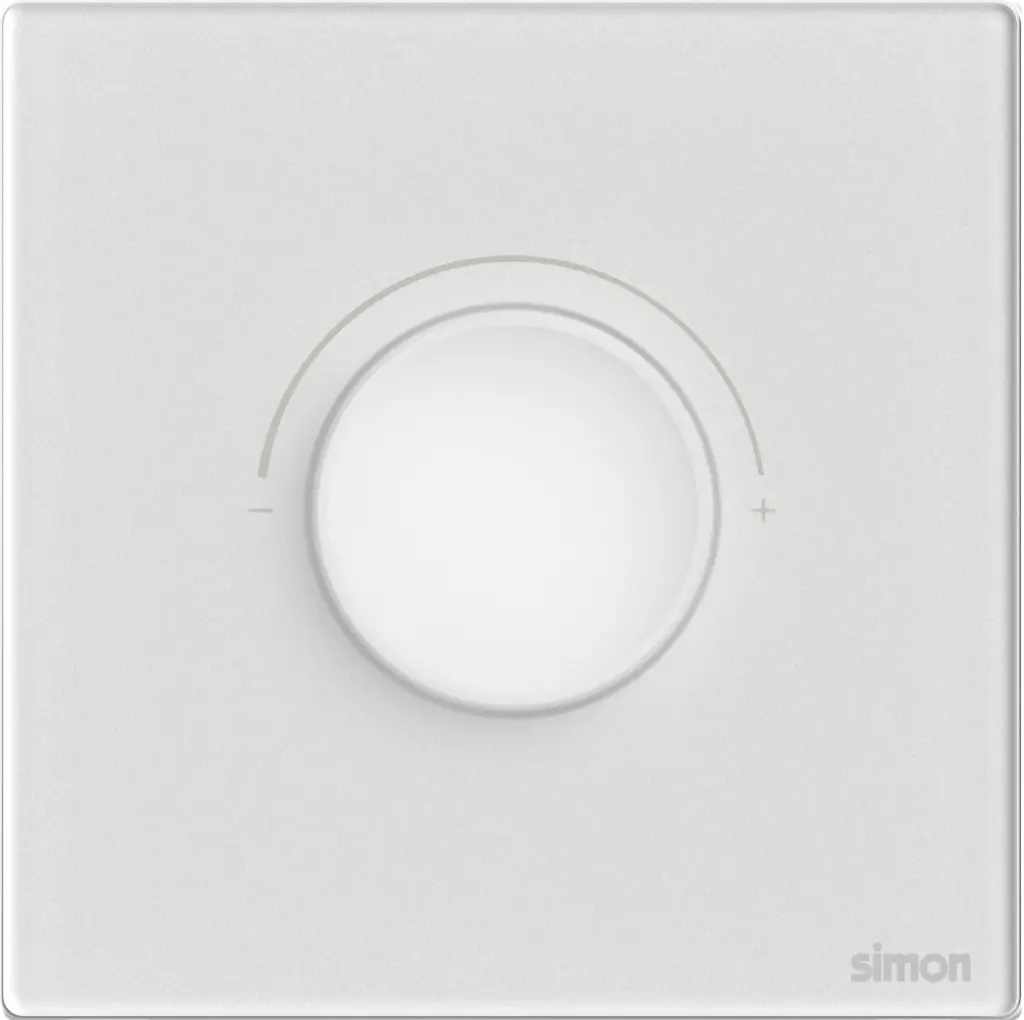 66E102G SIMON M7 Gem (Glass) Rotary 200W Dimmer (TRIAC)