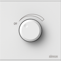 72E104 SIMON E6 Rotary 1-10V Dimmer (White)