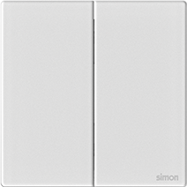 661046 Simon M7 Gem (Glass) 2gang Intermediate Switch