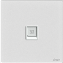 665214G Simon M7 Gem (Glass) Telephone outlet (RJ11)