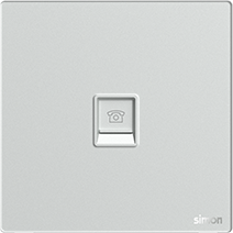 665214G Simon M7 Gem (Glass) Telephone outlet (RJ11)
