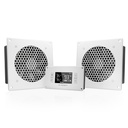 AC Infinity AIRPLATE T8 White, Home Theater + AV Quiet Cabinet Cooling Dual-Fan System 6", AI-APT8
