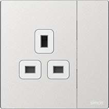 661382M Simon M7 Metal 13A BS Socket w/Switch