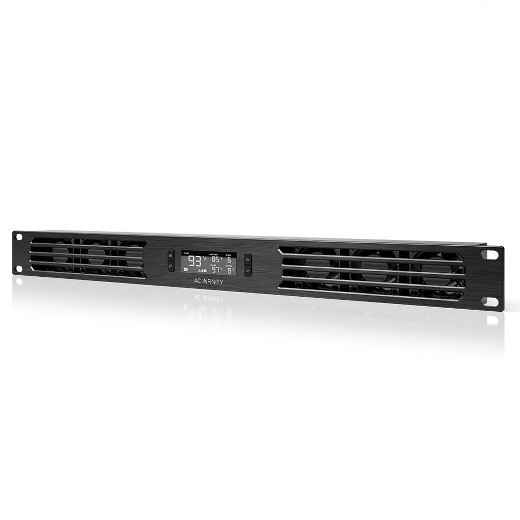 [AI-CPT1-N] AC Infinity CLOUDPLATE T1, Quiet Rack Cooling Fan System 1U, Intake, AI-CPT1-N