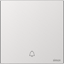 [666301M-2A] 666301M Simon M7 Metal Doorbell Switch (2A-Frosted Silver)
