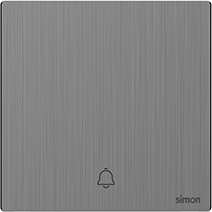 666301M Simon M7 Metal Doorbell Switch