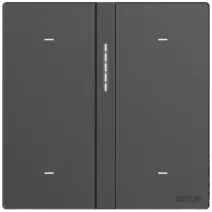 [66E8009TYG-4F] 66E8009TYG Simon M7 Gem (Glass) 4 Gang Multifunction smart switch (2 scene+2 switch) (4F-Diamond White)