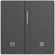 [66E8013TYG-4F] 66E8013TYG Simon M7 Gem (Glass) Smart Curtain Switch (Colour) (1gang, 4F-Diamond White)