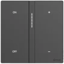 [66E8015TYG-4F] 66E8015TYG Simon M7 Gem (Glass) 1 Gang Smart Dimming Switch  (4F-Diamond White)