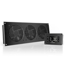 AC Infinity AIRPLATE T9 Black Cooling Fan System 18", AI-APT9