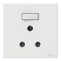 [581582-6K] 581582 SIMON M3 BS 15A Socket w/Switch (6K-Space Grey)