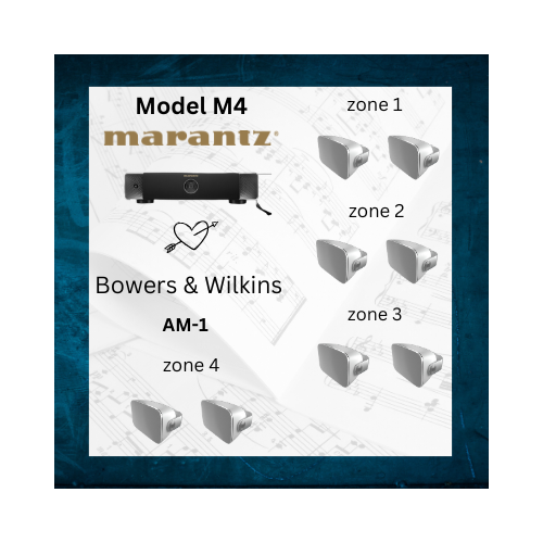 4 Zone Streaming Amplifier with Outdoor Speakers