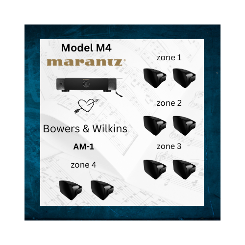 4 Zone Streaming Amplifier with Outdoor Speakers