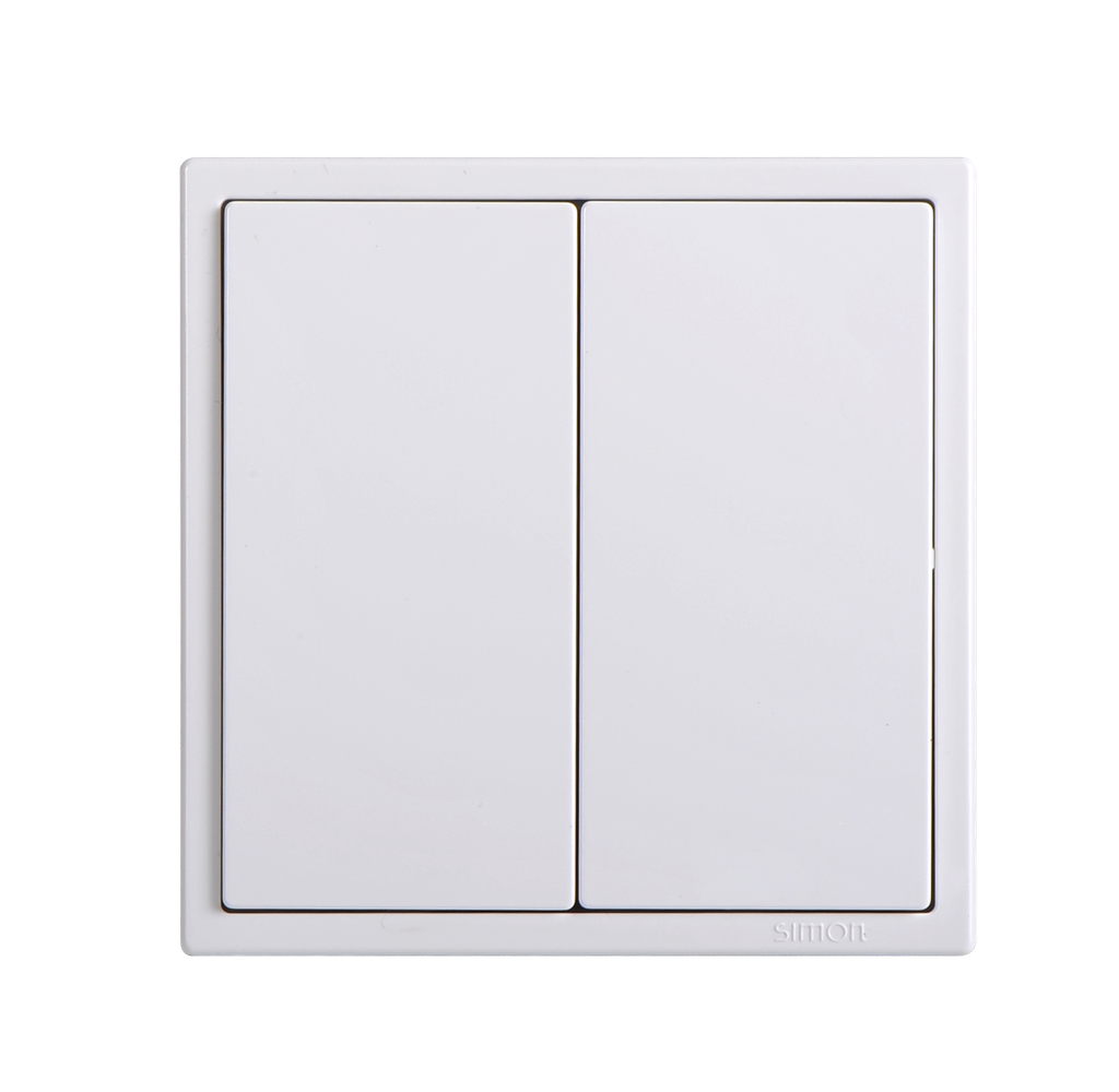 70E126 SIMON i7 2gang ELV Push button w/o LED (Colour)