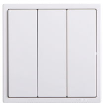 70E136 SIMON i7 3gang ELV Push button w/o LED (White)