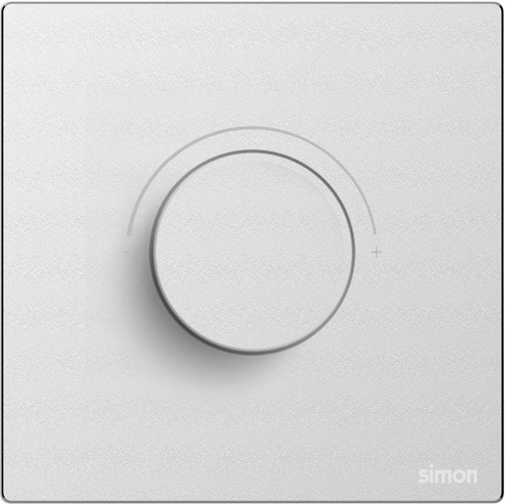 [66E102M-2A] 66E102M SIMON M7 Metal Rotary 200W Dimmer (TRIAC) (2A-Frosted Silver)
