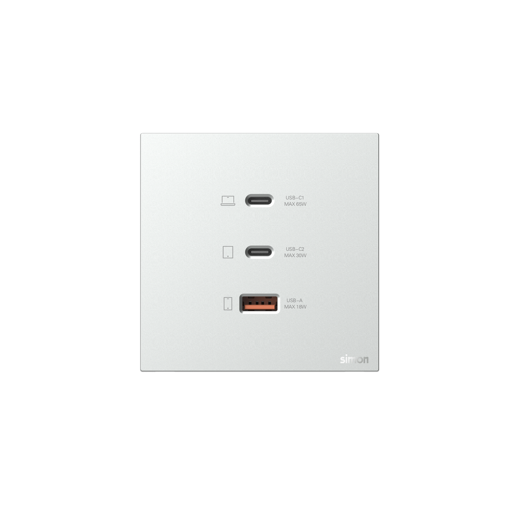 66E722 Simon M7 Air USB(5V 2.4A)+TYPE-C(65W)