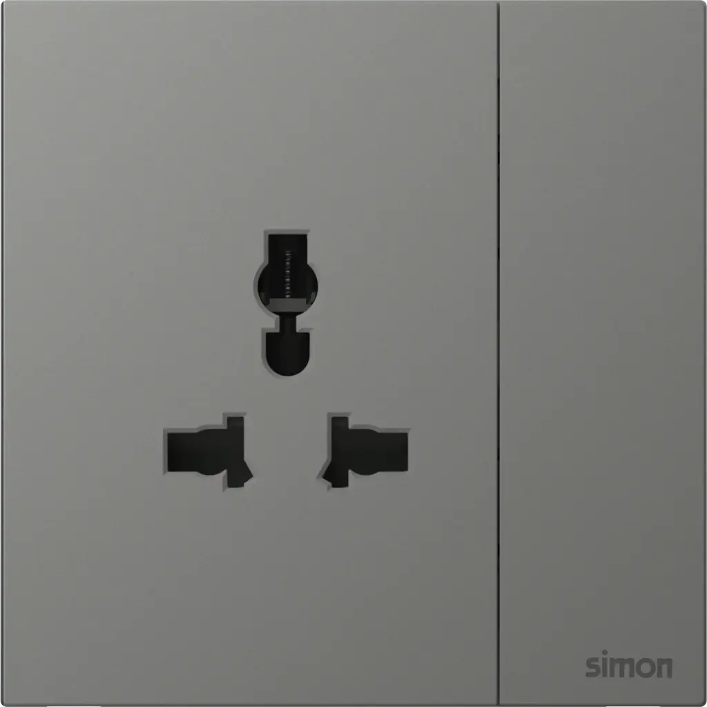 661089 SIMON M7 Air Multi-Socket w/Switch