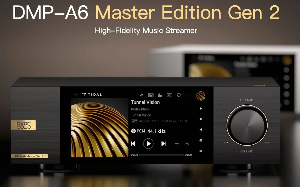 Eversolo DMP A6 Master Edition Gen 2 | High-Fidelity Music Streamer (Black)